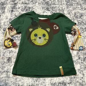 9M Gwen Stefani Harajuku Lovers Top No Doubt Long Sleeve Shirt Baby Lion Green